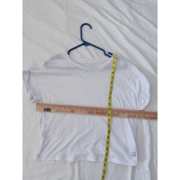 Vuori Pima Cotton Slub Tee White Short Sleeve Relaxed Fit XS VW1065 - Picture 4 of 10